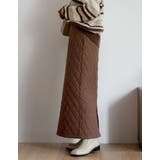 こだわりの洗練されたシルエット キルティングIラインロングスカート スカート | Re:EDIT | 詳細画像14