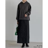 こだわりの洗練されたシルエット キルティングIラインロングスカート スカート | Re:EDIT | 詳細画像17