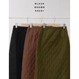 こだわりの洗練されたシルエット キルティングIラインロングスカート スカート | Re:EDIT | 詳細画像2