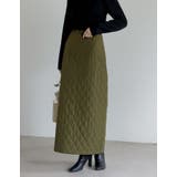 こだわりの洗練されたシルエット キルティングIラインロングスカート スカート | Re:EDIT | 詳細画像3