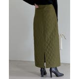 こだわりの洗練されたシルエット キルティングIラインロングスカート スカート | Re:EDIT | 詳細画像9