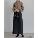 こだわりの洗練されたシルエット キルティングIラインロングスカート スカート | Re:EDIT | 詳細画像22