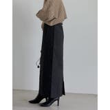 こだわりの洗練されたシルエット キルティングIラインロングスカート スカート | Re:EDIT | 詳細画像23