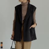 バックスタイルで見せるジレジャケット | Re:EDIT | 詳細画像1