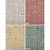 ランダムリブのざっくり編みショートカーデ ケーブル編ショートニットカーディガン | Re:EDIT | 詳細画像19