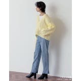 ランダムリブのざっくり編みショートカーデ ケーブル編ショートニットカーディガン | Re:EDIT | 詳細画像11