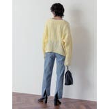 ランダムリブのざっくり編みショートカーデ ケーブル編ショートニットカーディガン | Re:EDIT | 詳細画像12