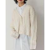 ランダムリブのざっくり編みショートカーデ ケーブル編ショートニットカーディガン | Re:EDIT | 詳細画像22