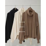 着回し力にも優れたタートル＆マフラーSET [2点セット]マフラー付き畦編みボリ… | Re:EDIT | 詳細画像2 