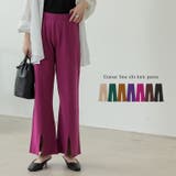 リラックス感を残しつつ上品に仕上げたニットパンツ | Re:EDIT | 詳細画像1
