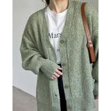 [低身長サイズ有]ビッグシルエットリサイクルMIXニットカラーカーディガン | Re:EDIT | 詳細画像16 