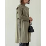 [2点セット]ランダムリブニット×プチハイネックニットベストアンサンブル | Re:EDIT | 詳細画像5 