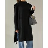 [2点セット]ランダムリブニット×プチハイネックニットベストアンサンブル | Re:EDIT | 詳細画像10 