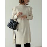 [2点セット]ランダムリブニット×プチハイネックニットベストアンサンブル | Re:EDIT | 詳細画像24 