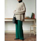 キックフレアリブニットリラックスパンツ パンツ パンツ | Re:EDIT | 詳細画像15