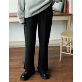 キックフレアリブニットリラックスパンツ パンツ パンツ | Re:EDIT | 詳細画像4