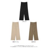 ストレートシルエットの楽ちんニットパンツ ウエストベルト付きニットパンツ パンツ | Re:EDIT | 詳細画像17