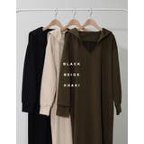 1枚で見せるバックコンシャスワンピース 裏毛セーラーカラーロングワンピース | Re:EDIT | 詳細画像2