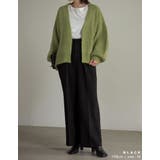 コーデを新鮮に見せてくれるストレートパンツ ピーチサテンタックストレートパンツ | Re:EDIT | 詳細画像11