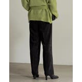 コーデを新鮮に見せてくれるストレートパンツ ピーチサテンタックストレートパンツ | Re:EDIT | 詳細画像12