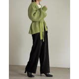 コーデを新鮮に見せてくれるストレートパンツ ピーチサテンタックストレートパンツ | Re:EDIT | 詳細画像13