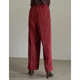 コーデを新鮮に見せてくれるストレートパンツ ピーチサテンタックストレートパンツ | Re:EDIT | 詳細画像22