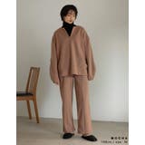 オンオフ使える暖かなリラックスパンツ 裏起毛センターシームイージーパンツ | Re:EDIT | 詳細画像14