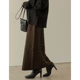 モードかつ洗練された雰囲気のニットスカート [低身長サイズ有]グラフィックジャガ… | Re:EDIT | 詳細画像7 