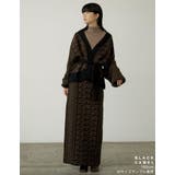 旬の幾何学柄を取り入れたゆったりニットカーディガン | Re:EDIT | 詳細画像6