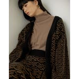 旬の幾何学柄を取り入れたゆったりニットカーディガン | Re:EDIT | 詳細画像21