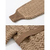 旬の幾何学柄を取り入れたゆったりニットカーディガン | Re:EDIT | 詳細画像25