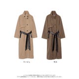 クラシカルなトレンチ風ロングコート | Re:EDIT | 詳細画像17