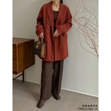 ビッグカラーで大人のこなれ感 カットメルトンダブルミドルコート ジャケット | Re:EDIT | 詳細画像11