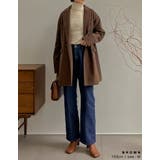 ビッグカラーで大人のこなれ感 カットメルトンダブルミドルコート ジャケット | Re:EDIT | 詳細画像8