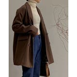 ビッグカラーで大人のこなれ感 カットメルトンダブルミドルコート ジャケット | Re:EDIT | 詳細画像9