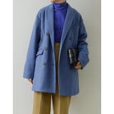 ビッグカラーで大人のこなれ感 カットメルトンダブルミドルコート ジャケット | Re:EDIT | 詳細画像22