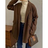 ビッグカラーで大人のこなれ感 カットメルトンダブルミドルコート ジャケット | Re:EDIT | 詳細画像23