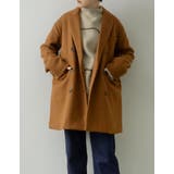 ビッグカラーで大人のこなれ感 カットメルトンダブルミドルコート ジャケット | Re:EDIT | 詳細画像27