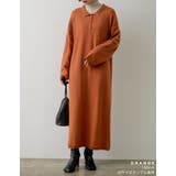 1枚でもレイヤードでもきまる大人のポロニットワンピ ニットロングポロワンピース | Re:EDIT | 詳細画像11