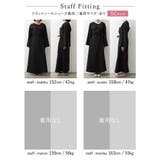 デザインにこだわった綺麗見えベアトップワンピ 起毛ツイルラップワンピース | Re:EDIT | 詳細画像28