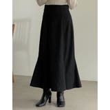 ブラック(001) | [低身長サイズ有]起毛ツイルマーメイドスカート スカート/スカート | Re:EDIT