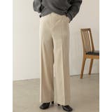 アイボリーベージュ(003) | [低身長サイズ有][保湿]リサイクル裏微起毛センタープレスストレートパンツ | Re:EDIT