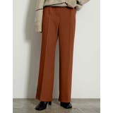 [低身長サイズ有][保湿]リサイクル裏微起毛センタープレスストレートパンツ | Re:EDIT | 詳細画像4 