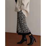 ヴィンテージライクな雰囲気を演出 アラベスク柄ニットタイトスカート スカート | Re:EDIT | 詳細画像5