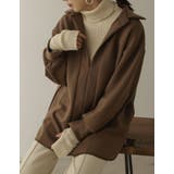 モカ(019) | [イージーケア]ダンボールオーバーサイズスキッパーシャツ | Re:EDIT