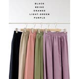 歩くたびに揺れるふんわりシルエットがポイント コットンリネンフレアスカート | Re:EDIT | 詳細画像3