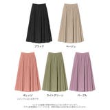 歩くたびに揺れるふんわりシルエットがポイント コットンリネンフレアスカート | Re:EDIT | 詳細画像15