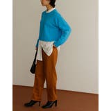 レイヤードスタイルがサマになるカラーニット ショート丈起毛ニットプルオーバー | Re:EDIT | 詳細画像12 