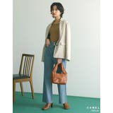 やわらかな風合いのレザータッチバッグ ソフトフェイクレザーカラーハンドバッグ | Re:EDIT | 詳細画像13