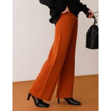 キャメル(007) | シンプルかつ綺麗なシルエットが魅力 起毛ランダムリブニットパンツ パンツ | Re:EDIT